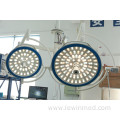 Operating surgical lamp with double heads